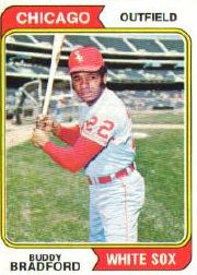 1974 Topps Baseball Cards      357     Buddy Bradford